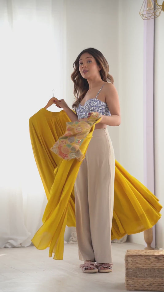 Pure Soft Fox Georgette Most Trendy Padding Fabric Fully Flair Lehenga,With