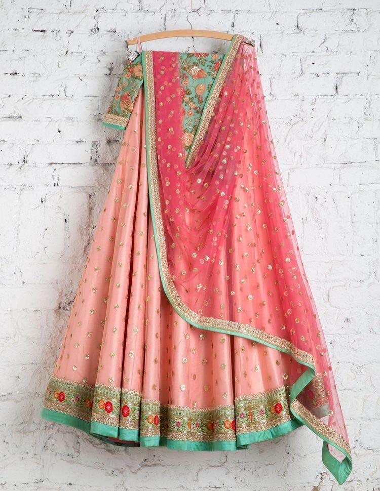 Pink Pleasent Lehnga Choli With Dupatta
